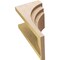 Ekena Millwork 12"W x 12"D x 24"H Wide Rockford Rough Cedar Woodgrain TimberThane Corbel, Primed Tan CORUR12X12X24ROCRCPR - alternate 5